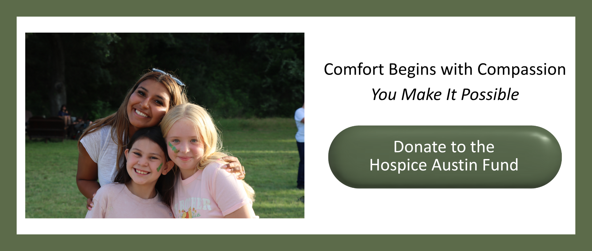 New Hospice Austin Fund website button